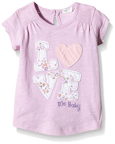 United Colors of Benetton Baby-Girls 3ST9MM191 Short Sleeve T-Shirt, Purple (Light Purple), 6-9 Months (Manufacturer Size:68)
