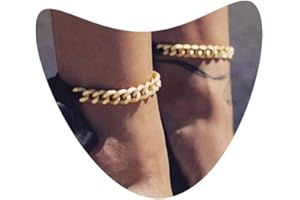Larancie Punk Cavigliere Set Oro Graffetta Catena Alla Caviglia Bracciale Alla Moda Per Piedi Gioielli Per Donne E Ragazze 2 Pezzi (Nastro Nero)