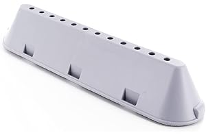 DL-pro Aube de tambour 22,5 x 5,3 x 4 cm pour Indesit C00533119 C00268109 Whirlpool Bauknecht 482000023096 nervure d'entraînement 12 trous pour machine à laver et sèche-linge (1 pièce)