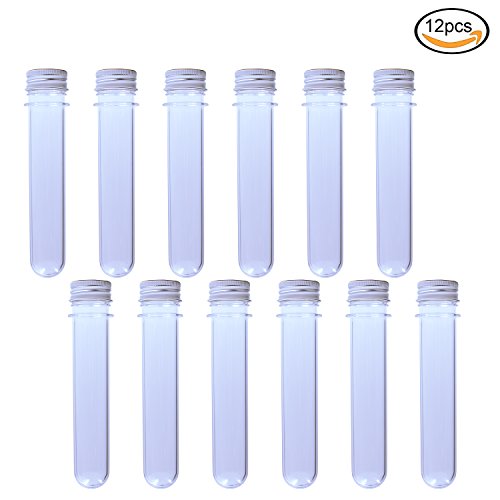 almondcy-offer 140 mm (40) Multifunktions-Kunststoff Test Tube, Set von 12
