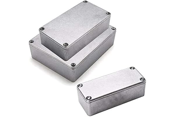 SUPERTOOL Formgjuten aluminium, vattentät elektronik projekthölje box för extern kapsling kraft, utomhus (1 st – 1590 B + 122 x 66 x 39,5 mm)