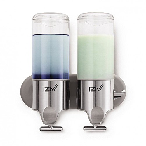 Avis iZiv(TM) Délicatesse Vie 1000ml Distributeur de Savon et Shampoing Mural Inoxa pour Salle de Bain Cuisine Marché Hôtel Restaurant