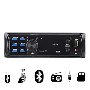 Gadget Deals 2003bt 2003bt Black Car Stereo System Music Player for Car (1 Pc)