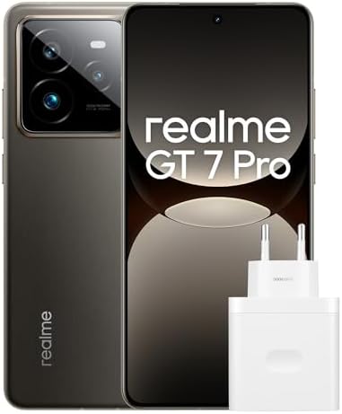 realme GT 7 Pro 5G Smartphone 12+256GB, Processore Snapdragon® 8 Elite Chipset, Fotocamera AI Ultra-clear Snap con AI Display Eco² RealWorld, Con tecnologia NEXT AI, Grigio, Esclusiva Amazon