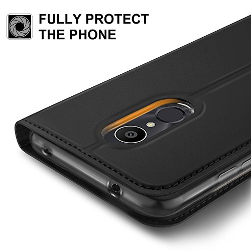 Alcatel 3C Cover, iBetter Alcatel 3C protettiva custodia, Funzione Stand, chiusa magnetica protettiva cover per Alcatel 3C smartphone.Flip Series - Nero
