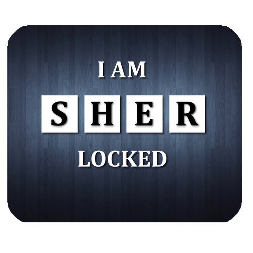 Sherlock Maus Pad, Mauspad, Gummi Mauspad (220 mm * 180 mm * 3 mm)