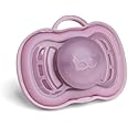 Herobility Pacifiers for 6 – 12 Month Baby Howthorn Rose | BPA Free, Thin & Soft Silicone Material, Large Air Vents | Easy to Clean & Hygienic
