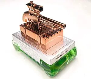 YOURKARTS.COM Stylish and Classy Jaguar Design Car Dashboard Refillable Car Liquid Perfume / air freshener with fresh and natural odor (GUN GREEN)