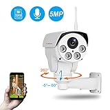 Einfache Einrichtung - Dank der Aluminium-Gehäuse lässt sich die IP66 wasserfeste Bullet-Kamera im Außenbereich anbringen und vor Staub und Wasser schützen. Mithilfe der Handy-APP und PC-Software können Sie diese Außenkamera jederzeit einstellen und fernbedienen.