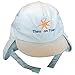 Baby Boys & Girls Personalised Name Summer Sun Legionnaire Hat (Blue "On Tour")
