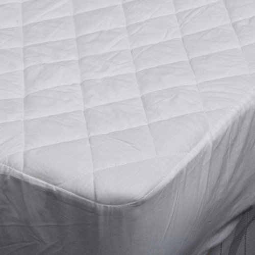 Homescapes King Size 100% Cotton Top Quilted Mattress Protector 25 cm Deep Fitted Mattress Protector 150 x 200 cm (60 x 78 inches)
