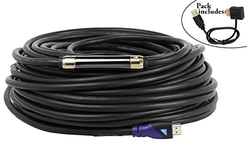 Multi Kabel- High Speed HDMI Kabel mit Ethernet (30m)- Mit Eingebautem Signal Verstärker -1.4a- unterstützt Full HD 3D & Audio Return Channel-[Die Späteste HDMI Version Verfügbar] 30 Meter
