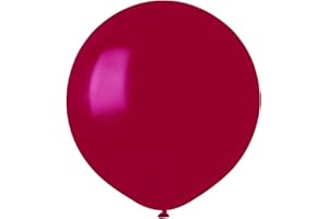 CIAO Busta 25 palloncini in lattice naturale Premium Quality G150 (Ø 48cm / 19"), rosso borgogna