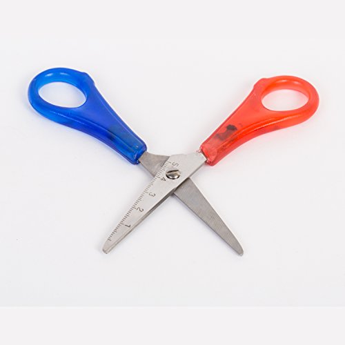 BIG-SAM – Linkshänderschere – Rund oder Spitz – Bastelschere für Kinder geeignet (Spitz) - 2