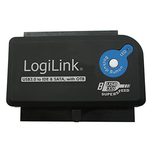 LogiLink AU0028 USB Adapter, USB 3.0 - IDE & S-ATA, mit OTB function
