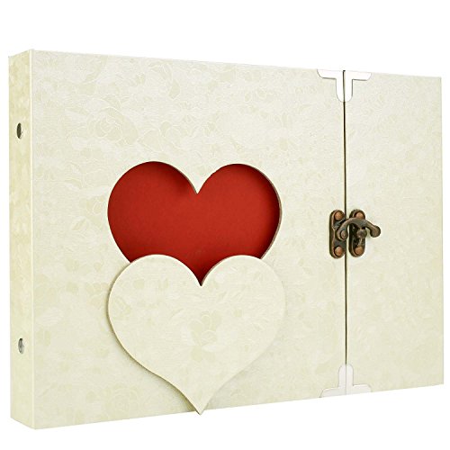 SOLEDI Kreative höhlte Herzform Fotoalbum Scrapbook Sticker Tagebuch Geschenk Multifarben (Style 2) - 5