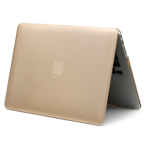 Macbook Air 11 Hülle,TECOOL [Ultra Slim Serie] Plastik Hartschale Schutzhülle Snap Case,Silicon Tastatur Abdeckung und Schirm Schutz Tasche Cover Zubehör für Apple MacBook Air 11.6 Zoll – Gold - 5