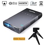 ❤.【Mejor Experiencia de Proyección】❤.Puede disfrutar de videos con la resolución nativa de 854 * 480 y 100 ANSI lúmenes, que es más clara y brillante que los proyectores LCD, soporta hasta 1080p, así también puede disfrutar de videos 1080P o imágenes con este proyector profesional. El tamaño de la pantalla se puede ajustar de 15'' - 100'' dentro de la distancia de 0.5 - 3m.