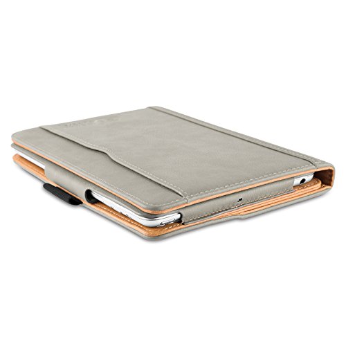 iPad Mini Hülle – JAMMYLIZARD Ledertasche Smart Cover mit Standfunktion für iPad Mini 4. 3. 2. & 1. Generation, OLIVGRAU & HONIG, [MIT STIFT & STIFT-HALTER] - 7