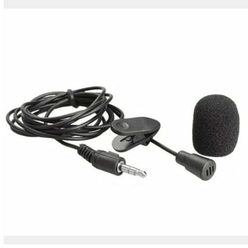3.5mm Clip Microphone, Collar Mike for Voice Recording, Lapel Mic Mobile, PC, Laptop, Android Smartphones, Camera Microphone