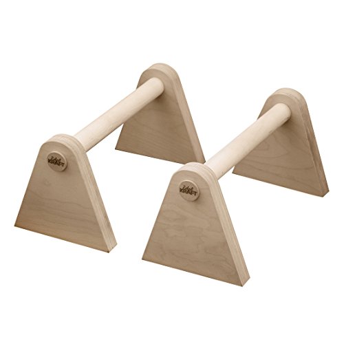 EDELKRAFT® Minibarren to go - Handstand, Push-ups, L-Sitz - Multifunktionale Parallettes aus nachhaltiger Waldwirtschaft