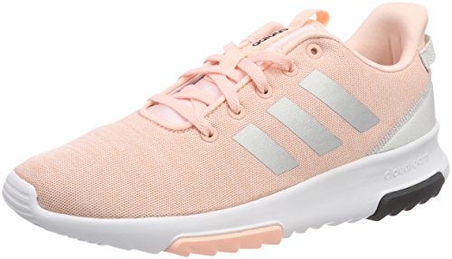 adidas Unisex-Kinder Cloudfoam Racer K DB1868 Sneaker, Pink (Haze Coral/Silver Metallic/Footwear White), 36 2/3 EU adidas Unisex-Kinder Cloudfoam Racer K DB1868 Sneaker, Pink (Haze Coral/Silver Metallic/Footwear White), 36 2/3 EU