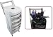 TekNoh Prometheus - White - Salon Storage Trolley - Hairdresser Barber Hair Beauty Drawers Spa Cart