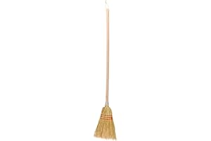 Esschert Design Balai de Jardin en Bois avec Manche et Paille pour Enfant - Hauteur : 100 cm