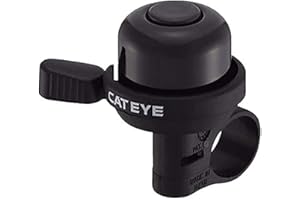 CatEye Wind Bike Bell - Lightweight Aluminium Bicycle Bell with Clear, Resonant Sound | Essential Cycle Ringer for Adult Road Bikes & Commuters | Fits All Handlebars | PB-100AL | Bike Accessories