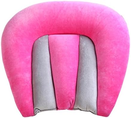 QJIAXING Linen Polyester Beautiful Buttocks Cushion Chair Yoga Cushion,Pink,40*37*8Cm