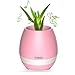 Produktbild lalilei Musik Blumentopf Smart Touch Musik Anlage Play Piano auf einer echten Pflanzen Bluetooth-Lautsprecher Blumentopf Nachtlicht Lampe Wiederaufladbar für Büro, Schlafzimmer, Wohnzimmer (ohne Pflanze)