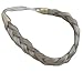 BRAID PLAITED CHUNKY HAIR HEADBAND (25 Silver Grey Mix)