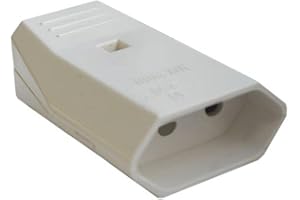 Silver Electronics 9258 Fiche femelle avec protection 250 V Blanc