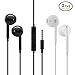 Produktbild Kopfhörer HD, In-Ear, kein Kabelsalat, schalldicht, kompatibel mit Samsung Galaxy, Huawei, MP3-Playern und verschiedenen Smartphones(schwarz und weiß)