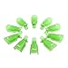 Produktbild TINGSU 10 STÜCK Kunststoff Nail Art Weg Tränken Kappe Clip UV Gel Nagellackentferner Wrap Werkzeug (grün)