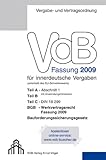 Image de VOB Fassung 2009 für innerdeutsche Vergaben: Teil A - Abschnitt 1, Teil B, Teil C - DIN 18299, BGB