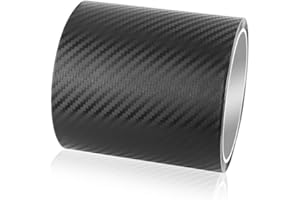 GTLM 3mx10cm Carbon Fiber Car Door Sill Protector,Self-Adhesive Removable Car Film Car Accessories,Anti-Scratch Car Protection Film for Car Door Sills,Door Side,Trunk,Bumper