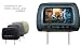 Produktbild 17,8 cm 7 Zoll Inch TFT LCD Video Monitor in Kopstütze eingebaut für KFZ Auto PKW 12V schwarz YMPA LCM-KS7