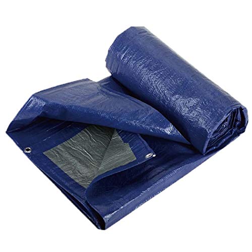 Preisvergleich Produktbild DPPAN Schutzplane Wasserdichte Kunststoffplane Bodenplane, Gewebeplane Schutzplane für Boots-, Wohnmobil- oder Poolabdeckung,Blue_3x3m