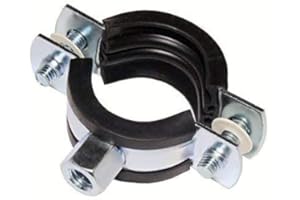 HEYWOOD 10 Stück Schraubrohrschellen Rohrschelle Stahl verzinkt (44-49 mm / 1 1/2")