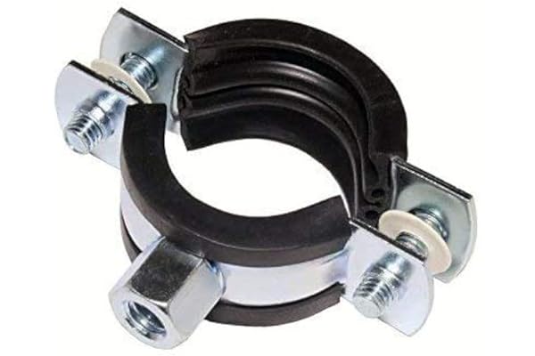 rohrfix-24 Collier de serrage pour tuyauterie acoustique en acier galvanisé argent 32-35 mm/1" DIN 4109