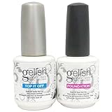 Gelish Top + Base Foundation Gel Soak off Gel Polish 15ml 0.5oz each