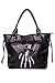 Produktbild Banned - Damen Schultertasche Shopper Tasche - Black Skelleton (Schwarz)