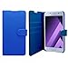 Price comparison product image for Samsung SAMSUNG GALAXY A5 2017 CASE BLUE PLAIN PU LEATHER WALLET FLIP CASE COVER FROM GADGET BOXX