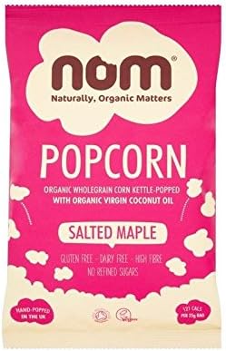 Nom Organic Salted Maple Popcorn 25g - (Pack of 4)