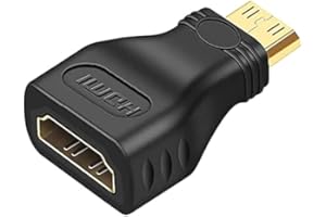PENCILUPNOSE© FEMALE HDMI ADAPTER to MALE MINI HDMI GOLD PLATED