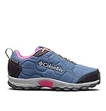  Columbia Youth Firecamp Sledder 3 WP, Zapatillas de Senderismo Unisex Niños, Azul (Blue Bluebell, Pink 508), 34 EU