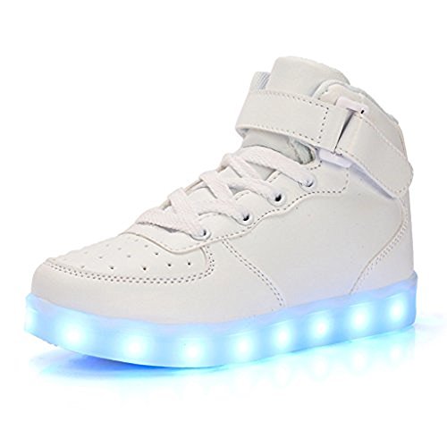 DoGeek Unisex/Uomo Scarpe LED 37 Luminosi Sneakers Scarpe con Le Luci Accendono Scarpe Uomo Sportive