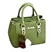 Produktbild TianWlio Damen Klassische Handtasche Hairball Ornaments Tasche Solide Pailletten Handtasche Geldbörse Messenger Schulter Tasche Handtasche Winged Schultertasche Groß Umhängetasche Taschen