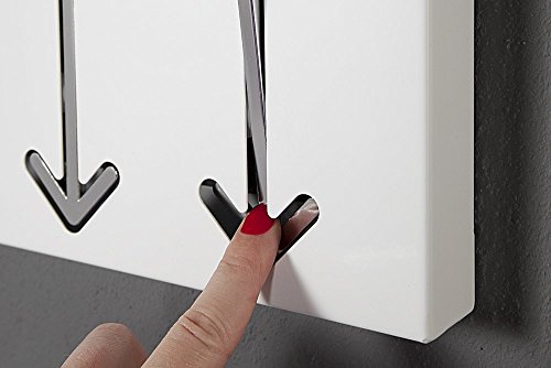 Design Wandgarderobe ARROW 3er weiss Garderobe - 6